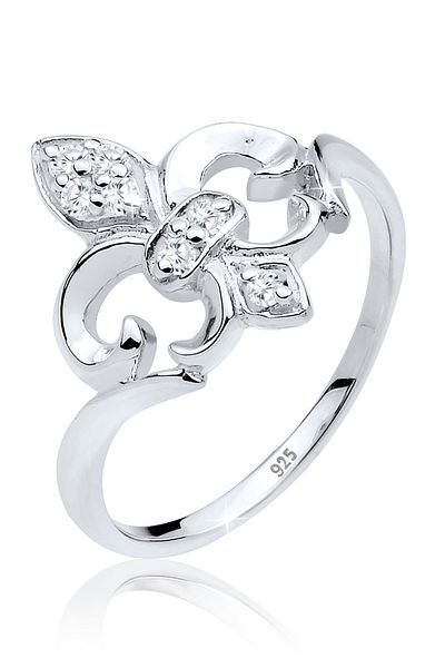 ELLI Ring Lilie Zirkonia 925 Silber