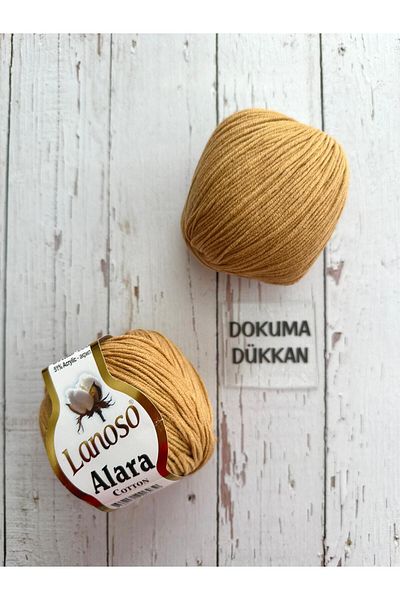 Lanoso Alara Βαμβάκι 50 Γρ. Κωδικός χρώματος Amigurumi Punch Knitting Yarn:910