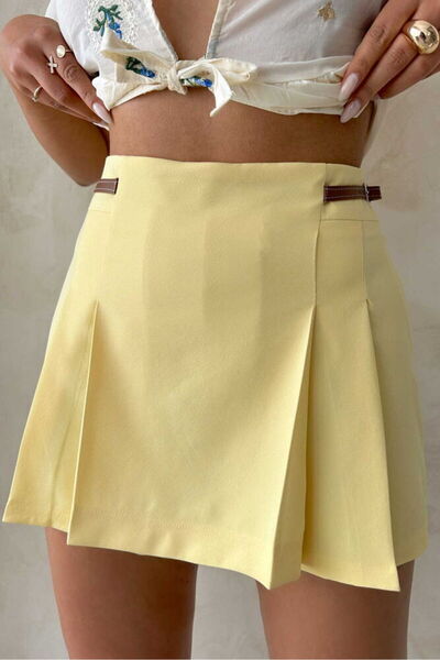 LOSHORA Ζώνη Λεπτομερής Σορτς Φούστα