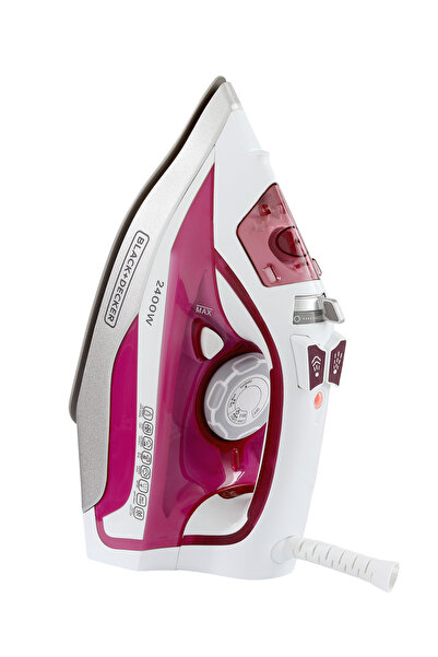 Black&Decker Black & Decker Steam Iron With Nonstick Soleplate Watt:1600 Color:pink With White