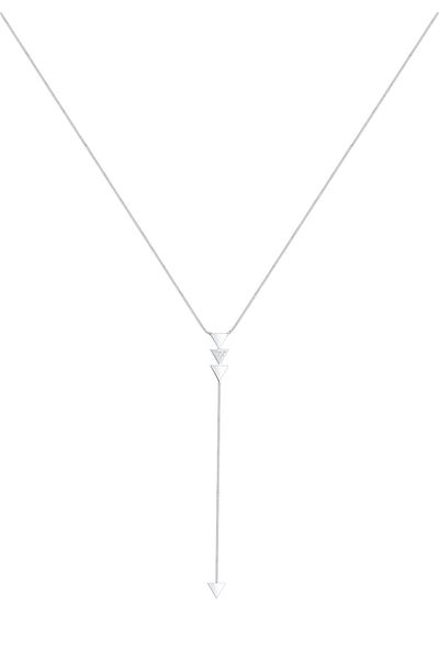 ELLI Necklace Y-kette Dreieck Kristalle 925 Silber