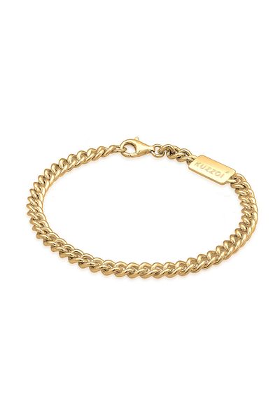 KUZZOI Armband Herren Panzer Basic in 925 Sterling Silber