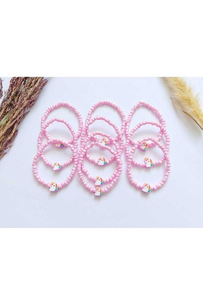 REN AKSESUAR Girl's Unicorn Bracelet, Graduation, Birthday, Party, Nursery, Kindergarten 10 Pcs