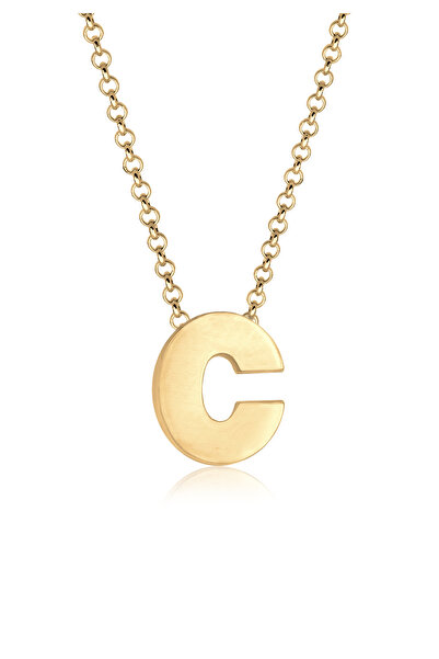 ELLI Necklace Buchstabe C Initialen Trend Minimal 925 Silber