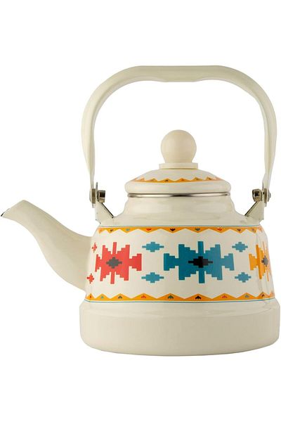 ALSAIF 3.3L Saif Teapot, durable and elegant, ideal for serving tea and other types of tea. Beige color.
