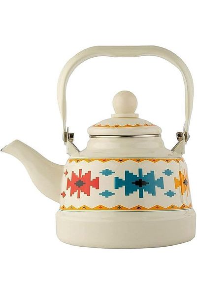 ALSAIF 2.5L Saif Teapot, durable and elegant, ideal for serving tea and other teas. Beige color.