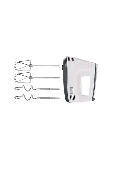 Black&Decker Black & Decker Hand Mixer 5 Speed With Turbo Function Watt: 300w Color: White