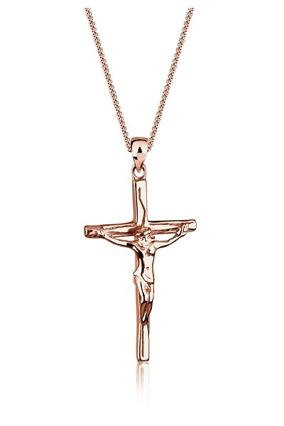ELLI Colier Damă Cruce Pandantiv Faith Religie Clasic În Argint Sterling 925