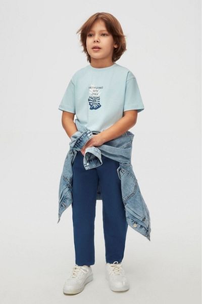 nk kids 48504 Флорална тениска 4/8 Синя