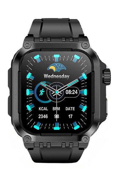 ALPACO Men's Smartwatch Military, 1.85" TFT HD Screen, GPS, Bluetooth 5.3, Voice Calls, Fitness Tracking
