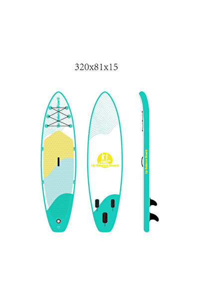 Up Balance Board Cosfer Up Balance Board Şişme Sup Board/stand Up Paddle Board 320X81X15 cm Yeşil