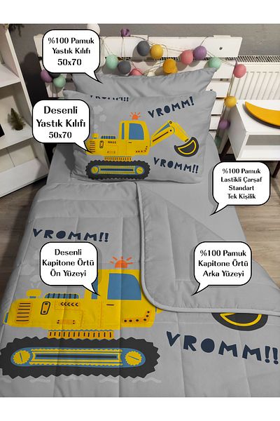 yok yok evim eve dair her şey Quilting Silicone Fiber Filled Dipper Business Machinery 4 Pcs Single Bed Cover Fitted Sheet Set