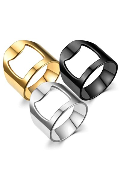 REDz Accessories Δαχτυλίδι ανοιχτηριού μπουκαλιών, Ανδρικό, Μοντέρνο σχέδιο, Μαύρο