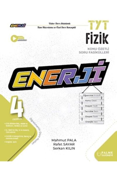 Palme Yayınevi Palme Yayınları TYT Fizik Enerji Konu Özetli Soru Fasikülleri
