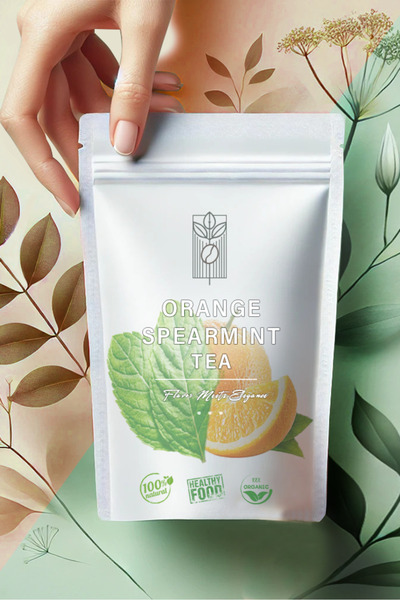 Mel and Mira Premium Orange & Spearmint Tea 100g, Özel Harman Portakal ve Kıvırcık Nane Çayı
