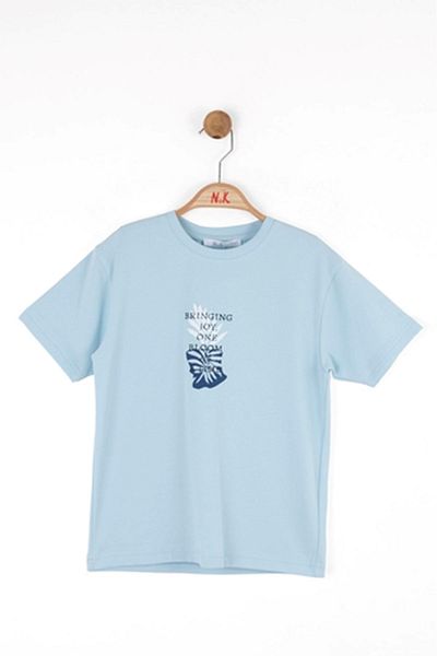 nk kids 48504 Флорална тениска 4/8 Синя