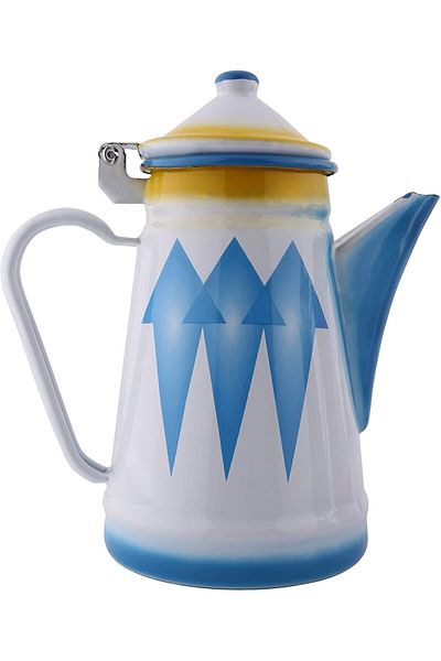 ALSAIF Milk Jar Coated With Diamond Design From , Size 15 Cm, Blue