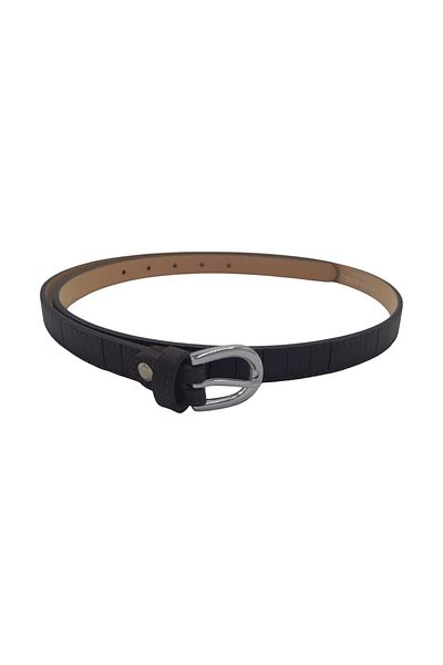 EVoStyle EVoStyle SV78 Women's Belt, Genuine Leather, Made in Italy, 110 x 2.8 cm, Dark Brown