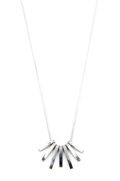 MR RZN STORE Stick Necklace - Silver