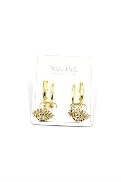 Royaleks Stone Dangle Earrings - Gold