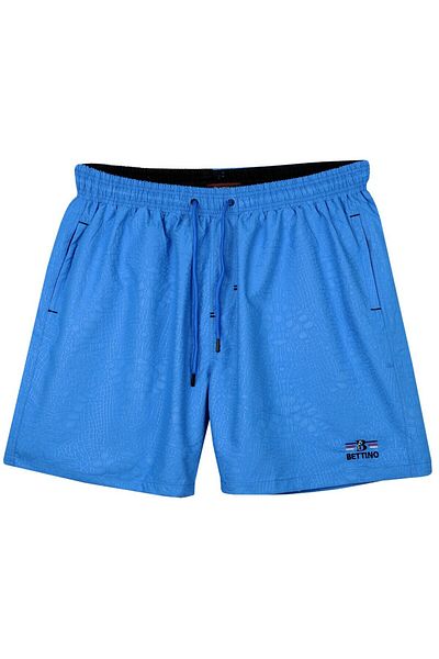 tambattal Men's Plus Size Swim Shorts Seersucker Printed