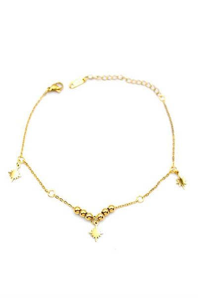 MR RZN STORE Star Anklet - Gold