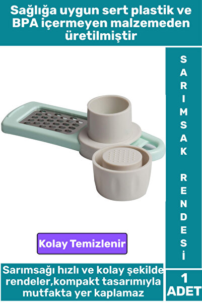 Wintoup Premium BPA Free Kompakt Kolay Kullanım Temizlik Garlic Sarımak Ezici Plastik Sarımsak Rendesi