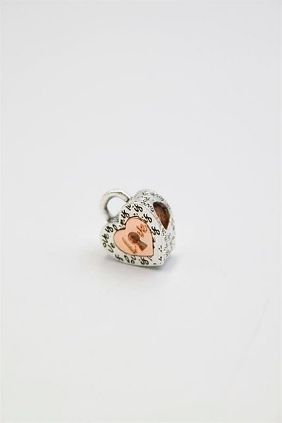 Royaleks Pn Bracelet Heart Charm - Silver