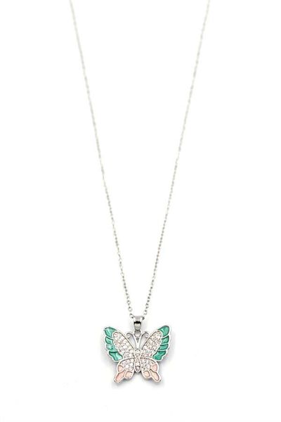 MR RZN STORE Butterfly Necklace - Silver