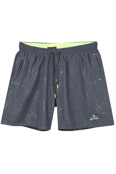 tambattal Men's Plus Size Swim Shorts Seersucker Printed
