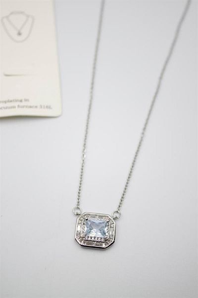MR RZN STORE Stone necklace - silver