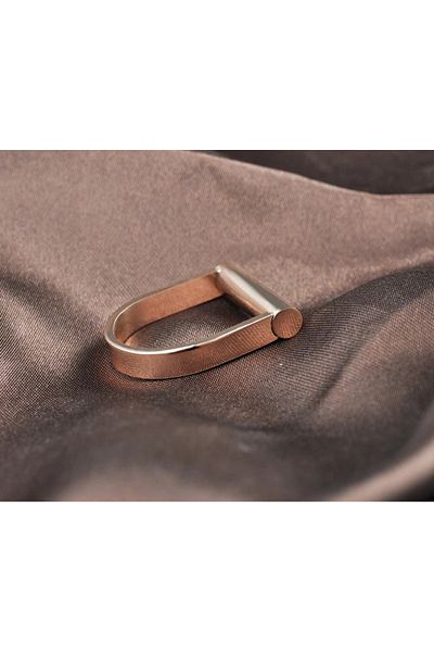 REDz Accessories Women's Ring, Minimalist Design, Rose-Gold - Size 8 (62mm)