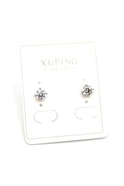 MR RZN STORE Medium Size Solitaire Earrings - Silver