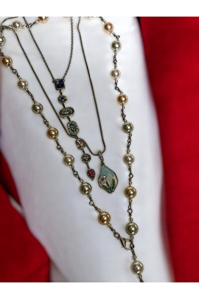 Glowelier شاكرا Y قلادة فضية اللون