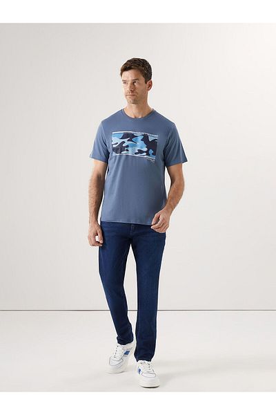 LC Waikiki Ανδρικό μπλουζάκι με μοτίβο καμουφλάζ Crew Neck