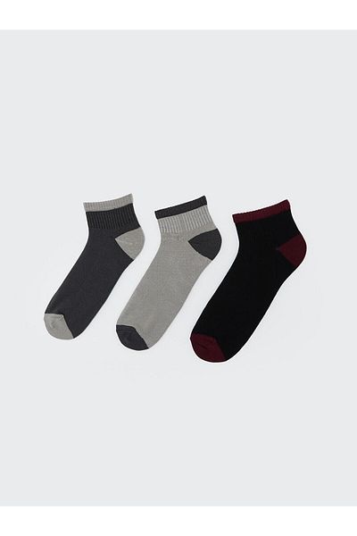 LC Waikiki Color Blocked Men's Socks 3-Piece
