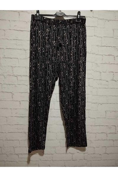 anne moda ankara Slim, summer, viscose cotton high waist, 2-pocket pants