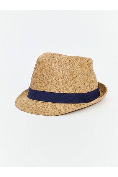 LC Waikiki Men's Straw Hat with Rope Detail