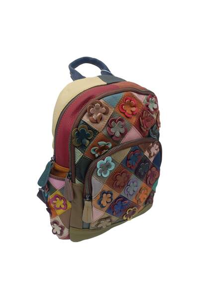 EVoStyle Rucsac Damă EVoStyle Jasmine 8913-2, Piele Naturală, 28cm x 34 cm x ...