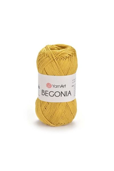 Yarnart Begonia - Mercerized Hand Knitting νήμα Σκούρο κίτρινο-4940