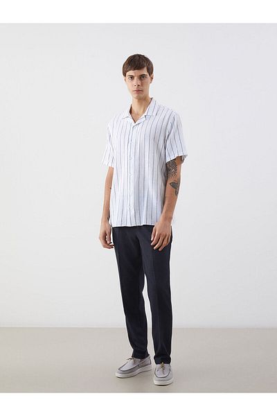 LC Waikiki Regular Fit Short Sleeve Striped Men's Shirt