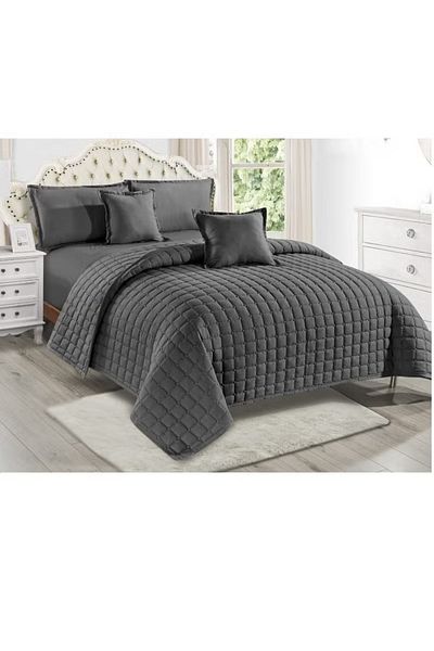 Moon 4-piece plain single duvet cover set