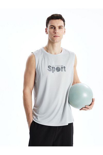 LC Waikiki Crew Neck Printed Men's Sleeveless T-Shirt