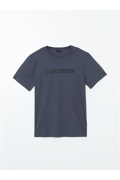 LC Waikiki Crew Neck Short Sleeve Printed Combed Cotton Men's T-Shirt