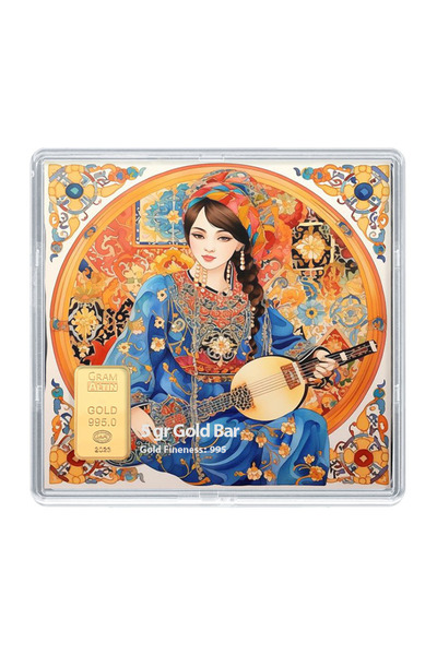 JEWELAi 24 ayar altın Kız külçe 5 gr, TS30735 Kodlu