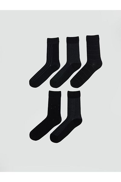 LC Waikiki Patterned Bamboo Men's Socks 5 Pack
