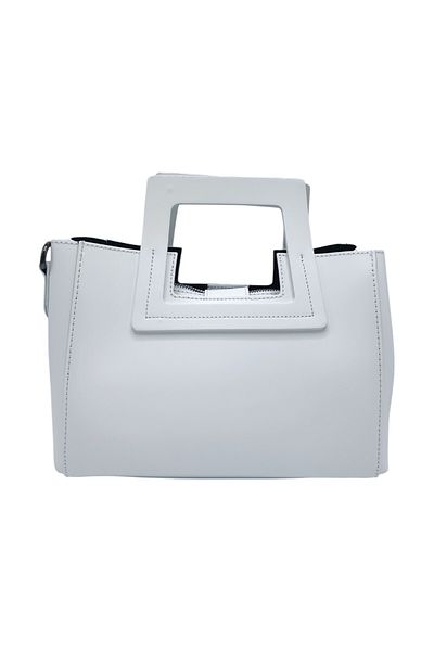 EVoStyle Geanta Damă EVoStyle ST563, Piele Naturală, 32 x 21 x 10 cm, Alb