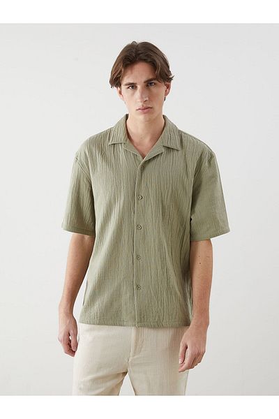 LC Waikiki Standard Fit Cotton Short Sleeve Men's Shirt