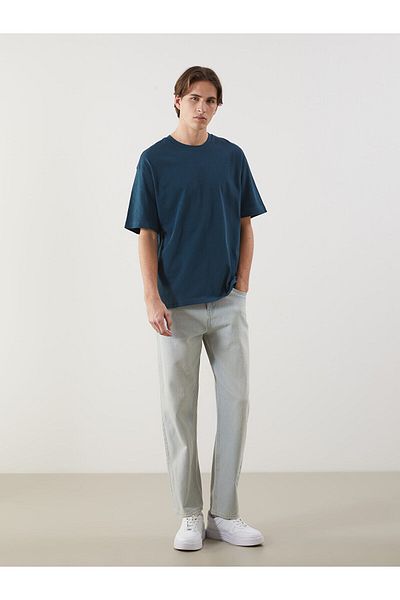 LC Waikiki Ανδρικό T-Shirt από βαμβακερό χτενισμένο λαιμό