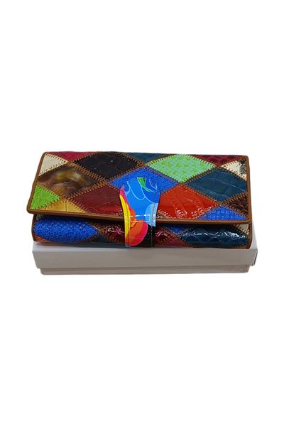 EVoStyle Women's Genuine Leather Wallet, EVoStyle Ivy Q1696, 19 x 9 x 3 cm, Multicolor